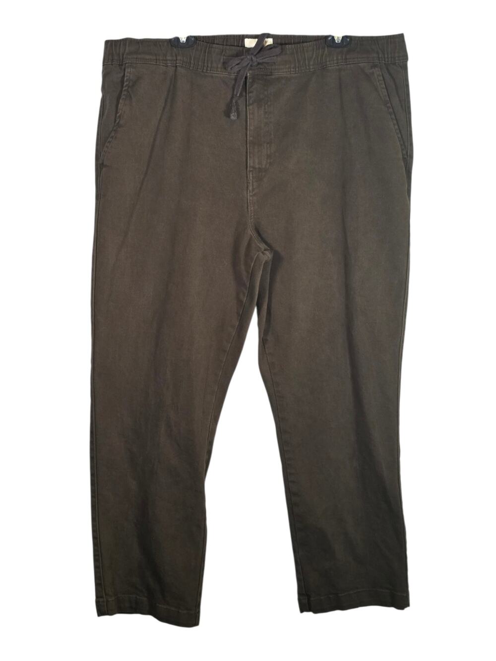 Mutual Weave Men's XL Brown Relaxed Taper Drawstring Pants
